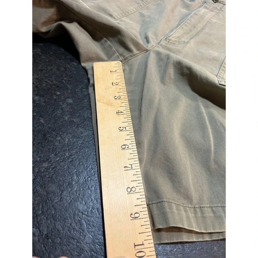Tommy Hilfiger Mens Khaki Cotton Twill Cargo Shorts Sz 36 Authentic Issue #115